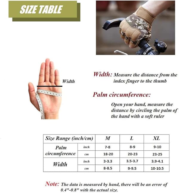 (L) Taktiske fingerløse hansker, brune, lette, pustende og