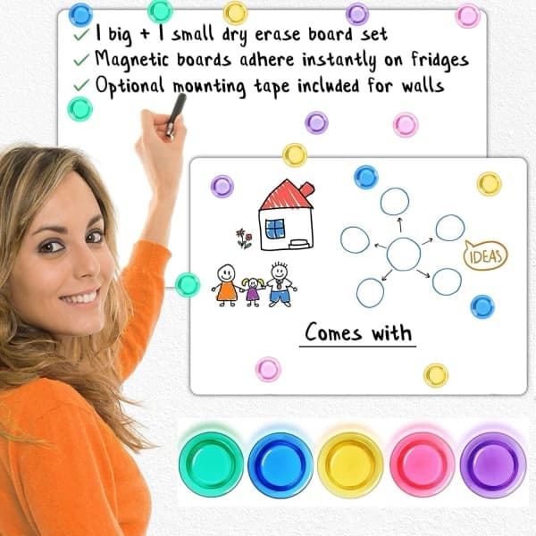 20 st Starka Magneter Kylskåpsmagneter Färgglada Whiteboard Organizer Dekorativa Kylskåpsmagneter Tillbehör Kylskåpsmagneter