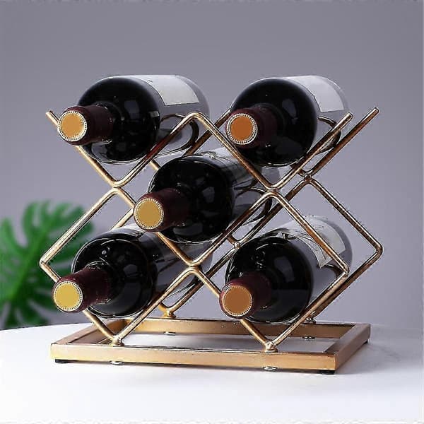 Countertop Wine Rack Freestanding Small Wine Rack Desktop Wine Rack Mount for Cabinet, Pantry, Wine Bottle Storage