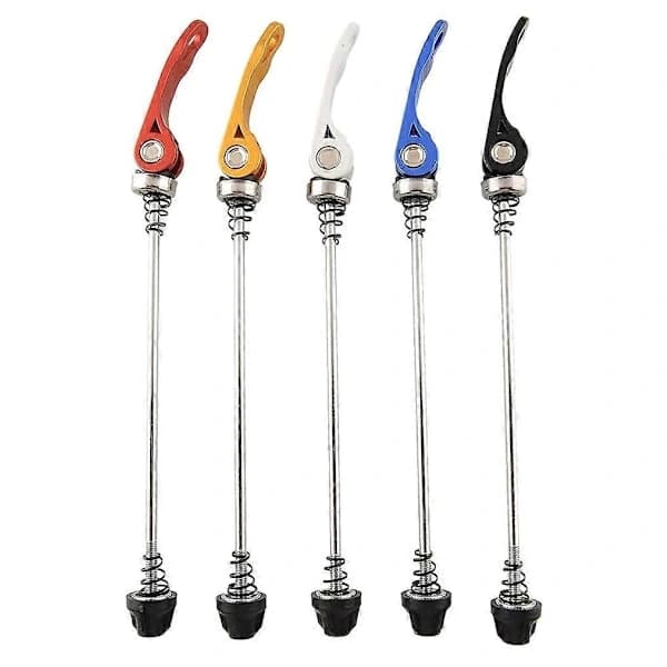 Kaesi 1 Pair Bicycle MTB Road Bike Front Rear Hub Quick Release Skewers Levers Black