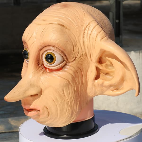 Halloween Trollkarlsvärlden Dobby Hus Elf Mask Maskerad Spöklik Fest Mask Rekv