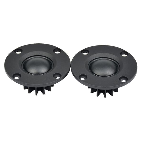 2 st 1,5 tums diskanthögtalare 6 ohm 30W silkesdome HiFi-diskant med kylfläns