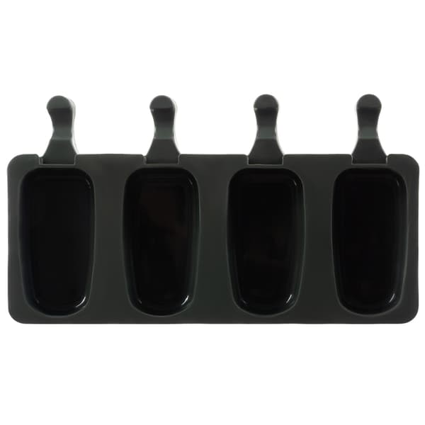 Silikone Isform - 4 Is - 50 Pinde Svart black