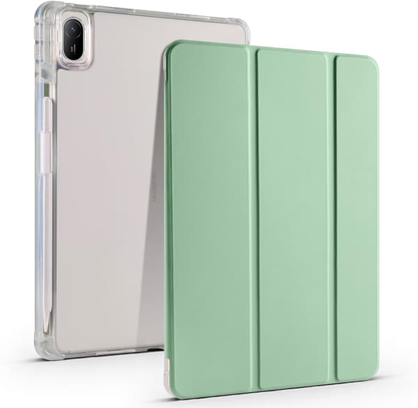 Full Protection Transparent Back Stand Case for Xiaomi Redmi Pad Pro 12.1 Inch with Auto Wake/Sleep Function Mint Green