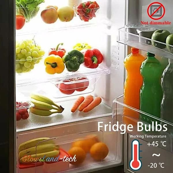 E14 LED Refrigerator Bulb, 2W SES Bulb (Equivalent to 20W-25W), 140LM, Cool White-6000K, 4-pack