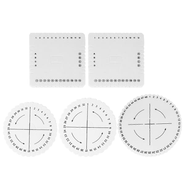 5 Pcs Professional Knitting Disk DIY Handmade Rope Disk Bead Weaving Tool