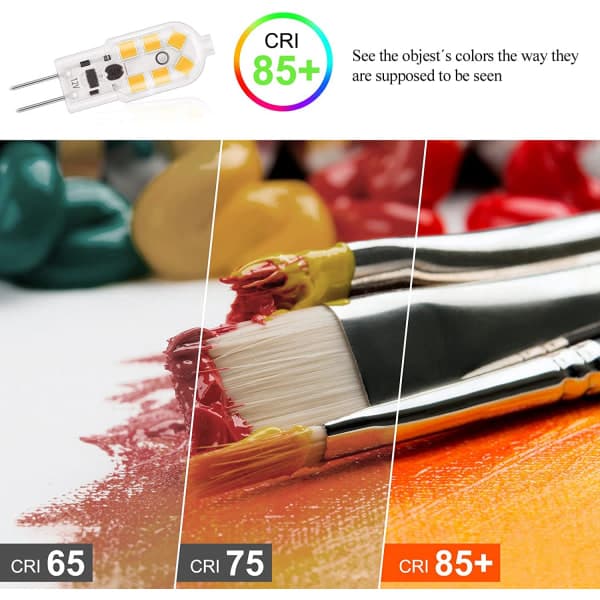 G4 LED 2W Bulb, 200LM, AC/DC 12V Bulb or Equivalent 20W Halogen, Warm White 3000K, Non-Dimmable, Replacement for Cooker Hood