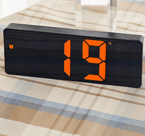 Stor digital bordur med stort display, store tal, let at bruge, 12/24 timer til lager, garage, stue
