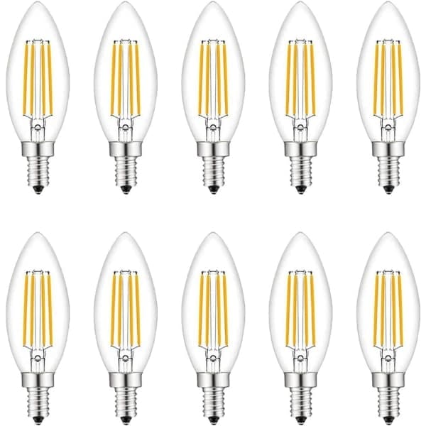 Small Screw LED Bulbs, 10 pcs E14 40W Warm White 2700K