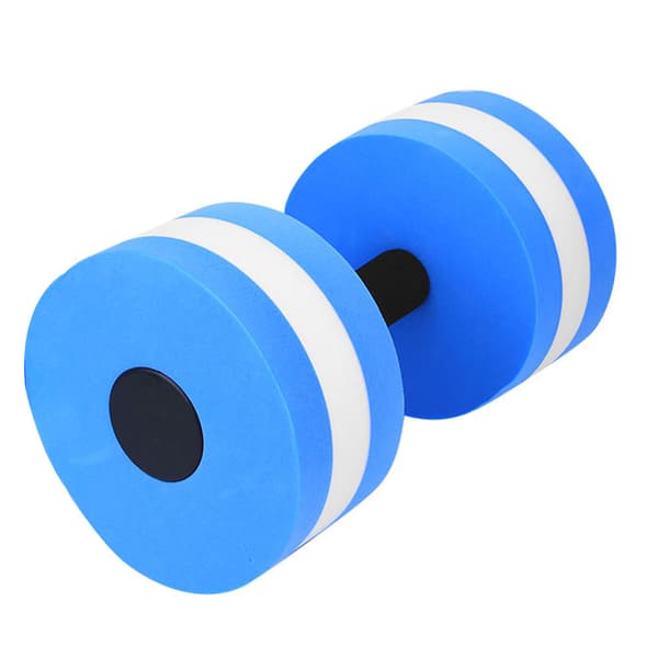 Eco-Friendly Foam Water Floating Dumbbell Exercise Equipment Blue White