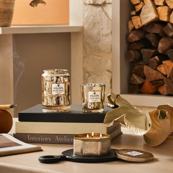 Voluspa Classic Boxed Candle Blond Tabac 255g Guld gold
