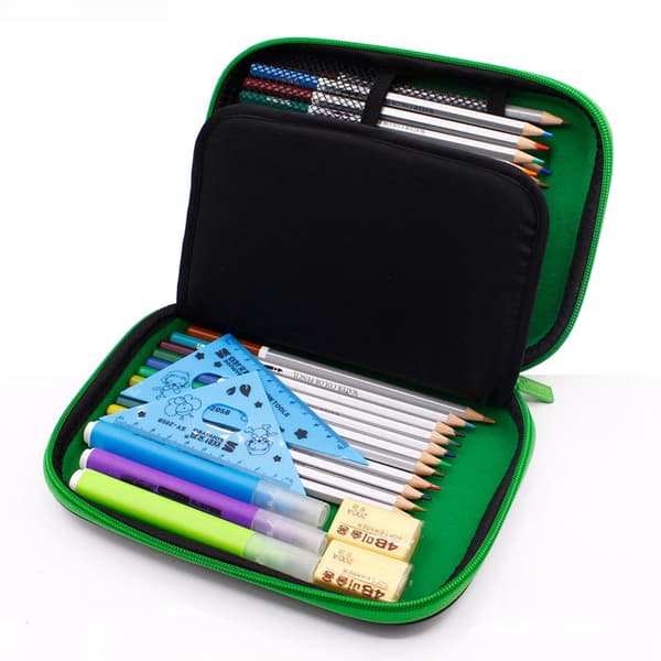 EVA Mosaic Pencil Case Makeup Bag Desk Organizer Practical Pen Pouch for Girls