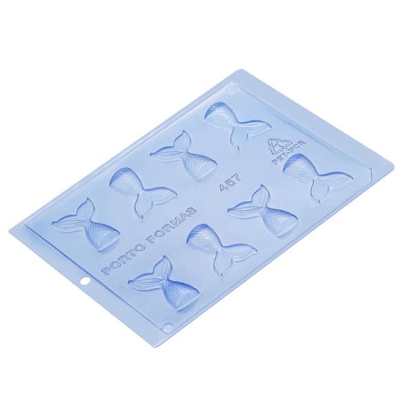 Pralineform Havfruehale Chokoladeform - Porto Formas 457 Transparent transparent