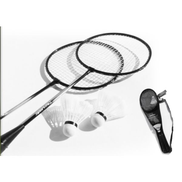 SportMe Badmintonset med väska, 2-pack