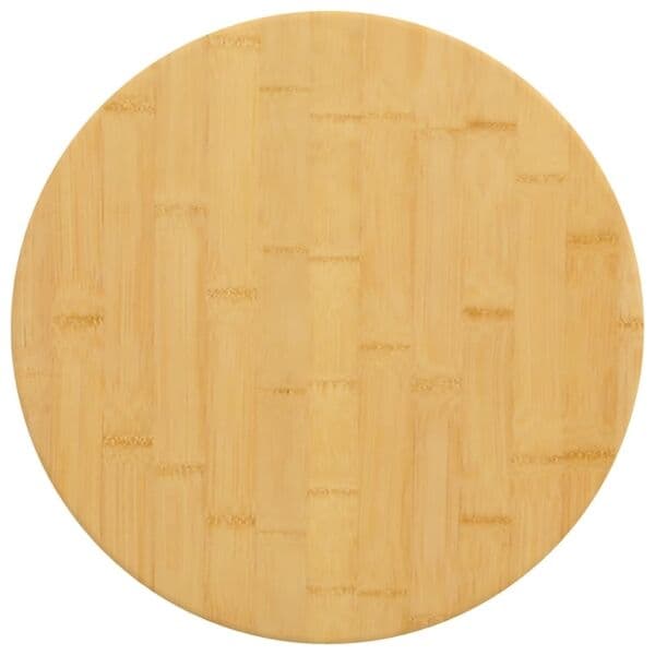 vidaXL Bordplade Ø40x4 cm bambus Brun 4000