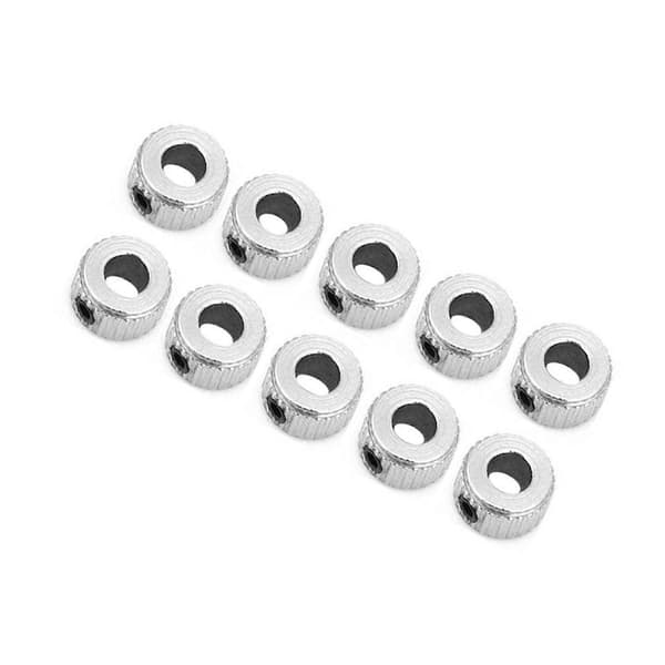 10 pcs Shaft Collar Electroplated Ferronickel Shaft Lock Collar Ring 5.1 mm
