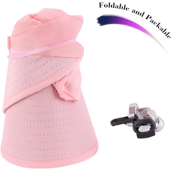 Solhatte til kvinder, bredskygget solhat med UV-beskyttelse, kasketter, floppy strandhat, pakbar skygge