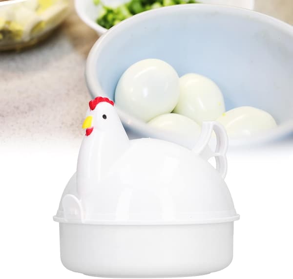 Chicken Shaped Microwave Cooker Steamer, Gift Egg White Electric Egg Cooker, PP Material Boiled Poached