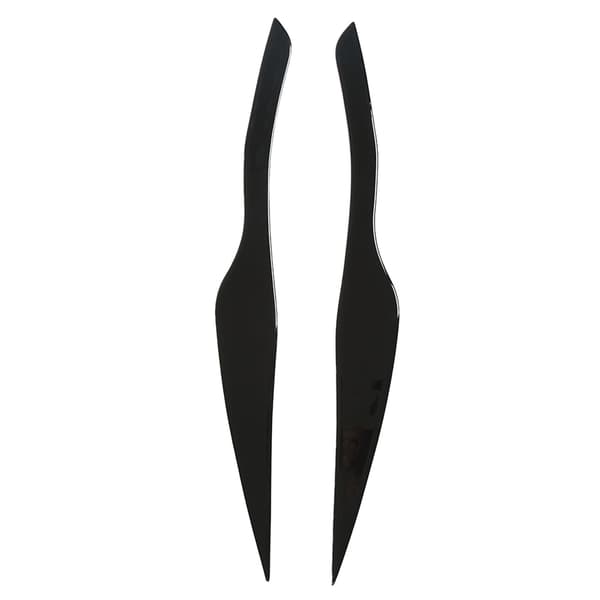 Left Right Headlight Eyebrow Trim Headlight Eyelid Decal Piano Black for 3 Series E90 E91 2005-2012