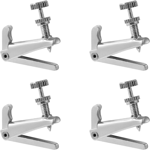4 stk. violin finstemmere 3/4-4/4 4 stk. sølv sølv Silver