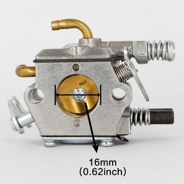 Carburetor for MP16 MP16-7 52CC 2-stroke engine, compatible with 4500 5200 5800 chainsaw and lawnmower, garden tool accessories