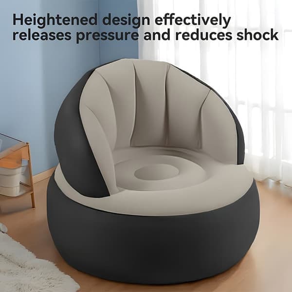 Foldable Inflatable Single Sofa | Space-Saving & Easy to Use | Perfect for Outdoor Family Activities, Excellent Gift Idea