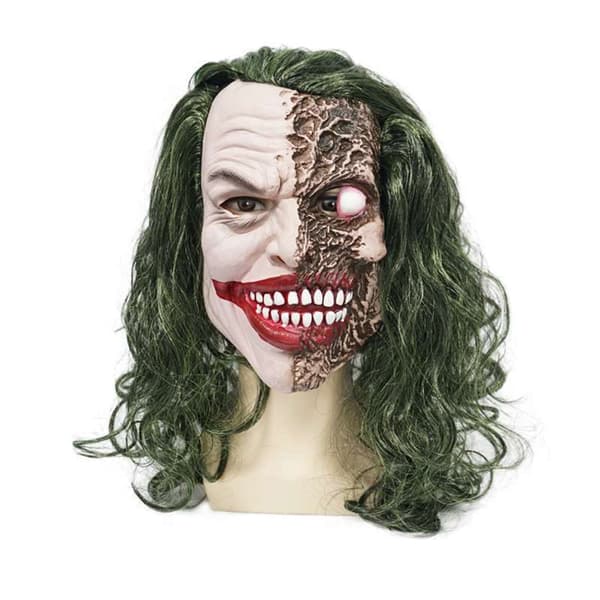Maskerade Halloweenmaske for barn klovnemaske