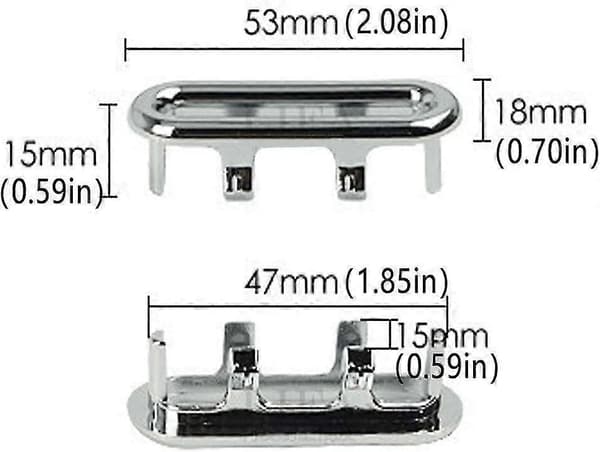 Overflow Ring Compatible with Sink, Sink Trim, Overflow Ring, Silver Overflow Hole, Oval Overflow Cover