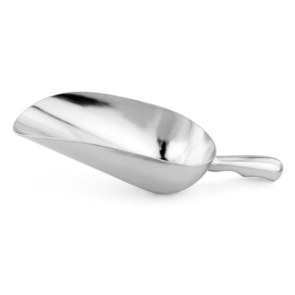 Enkelstøpt rundbunnet aluminiumsskje for is, mel og generell bruk, 6 unser