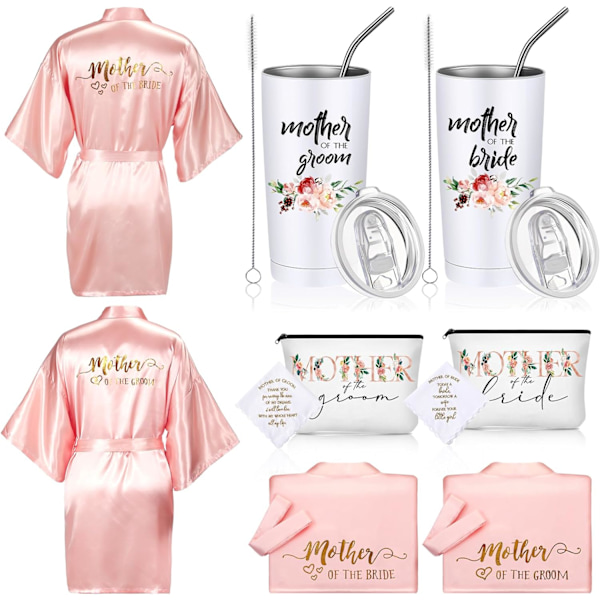8-pak mor til bryllup Pink