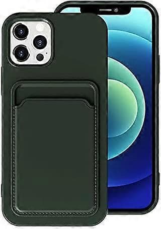 Nestemäinen silikoninen lompakkokotelo iPhone 12:lle, iPhone 12 Pro 6.1 tuumaa (2020)