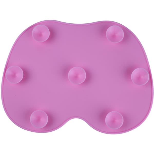 Meikkisiveltimien puhdistusharja Puhdistusmatto Kuurauslauta (Pinkki)