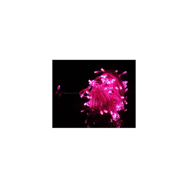 50M 500 LED Lyskæde Karneval Bryllup Udendørs Indendørs Havebelysning (Pink)