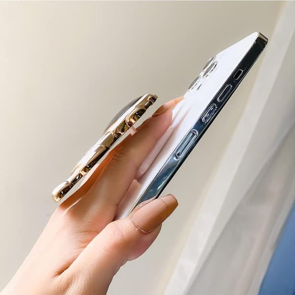 Telefon greb universel telefon ringholder astronaut form klæbrig finger greb telefonholder foldbart greb 2-pak