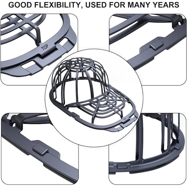 Cap washing cage for washing baseball caps, cap washer and hat cleaning rack for closet storage H