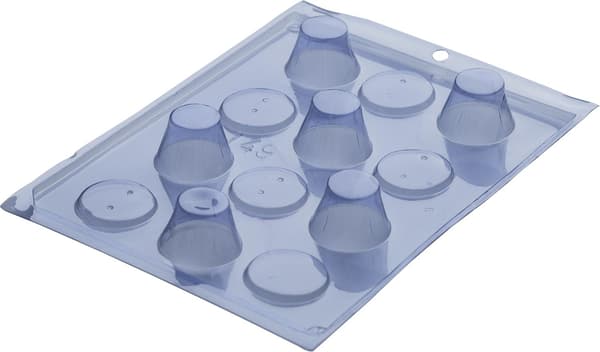 Pralineform Kop Kuppel - Chokoladeform - Porto Formas 149 Transparent transparent