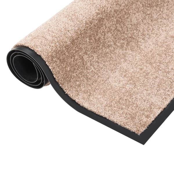 vidaXL Dørmåtte beige 60x80 cm Beige beige