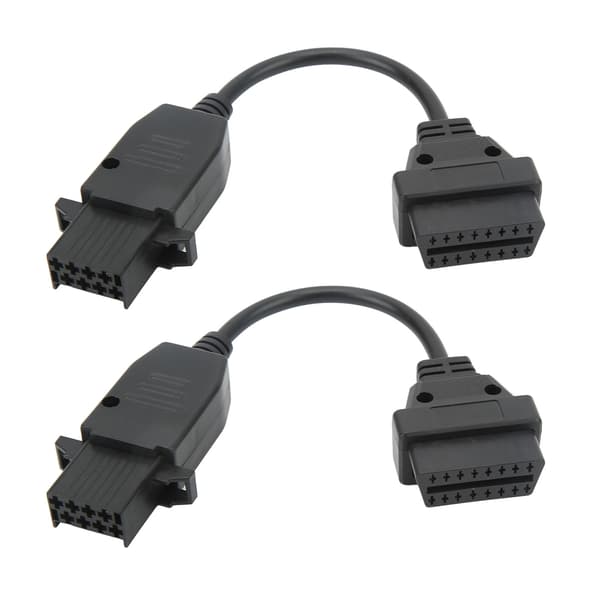 2 stk OBD2 Diagnostikkabel 8-pin til 16-pin Fleksibel Kompakt Let Bærbar Erstatning til Lastbiler