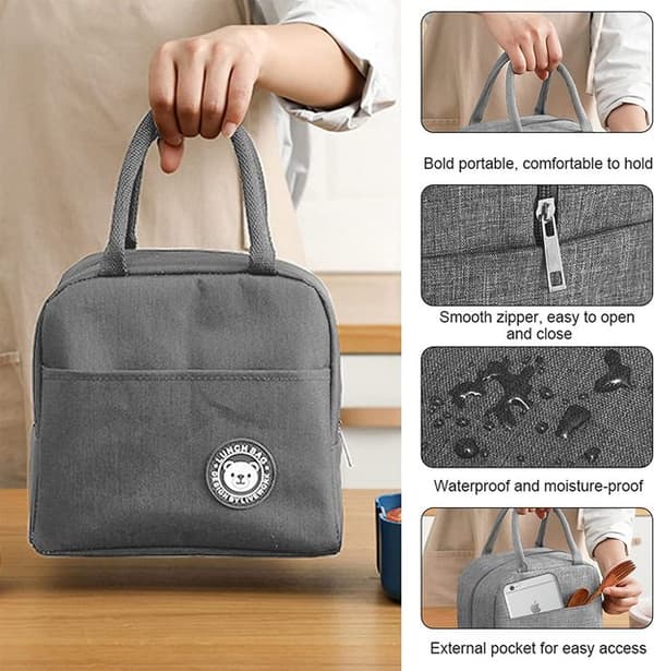 Kjølebag Liten Mini Matpakke Vanntett Piknikbag