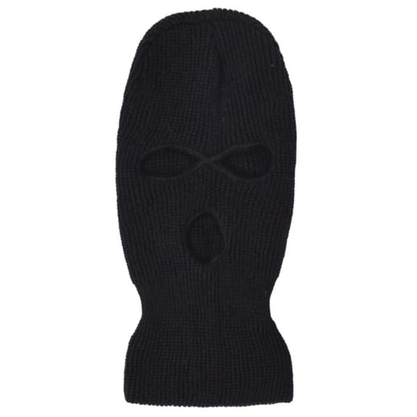 Musta Balaclava Hiihtomaski Ryöstäjähattu Musta