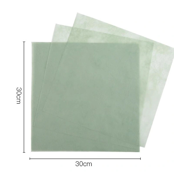 50 ark silkespapper presentpapper, blomsterpapper, fyllnadspapper Ljusgrön 30x30cm
