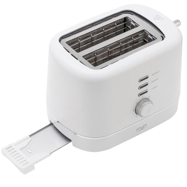 Toaster with Bun Warmer and 7 Browning Levels - White