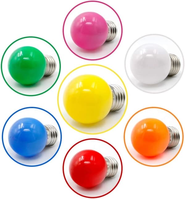 Farvede LED-pærer E27 3W30W Dekorativt og designlys 240 Lumen