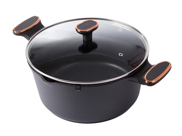 7L Saucepan with Lid - Non-stick Coating - Induction Hob 2900