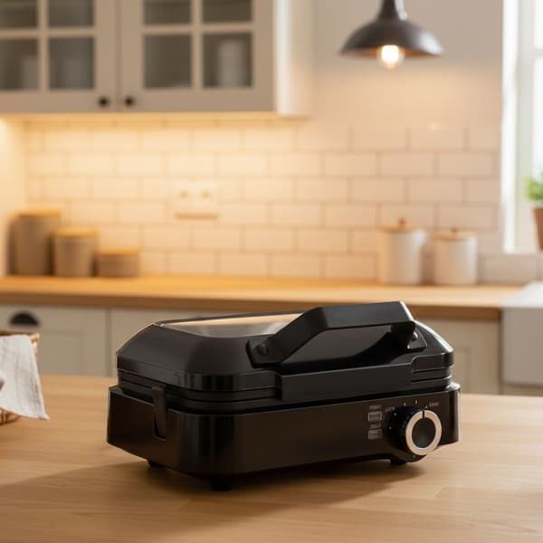 Vaffeljern 1200W, Non-stick, Temperaturkontroll