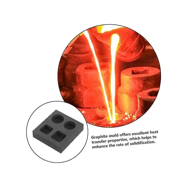 Non-ferrous Metal Casting Mold Melting Ingot For Casting Metal Melting Silver Mold Graphite Ingot Mold Copper Casting Mold