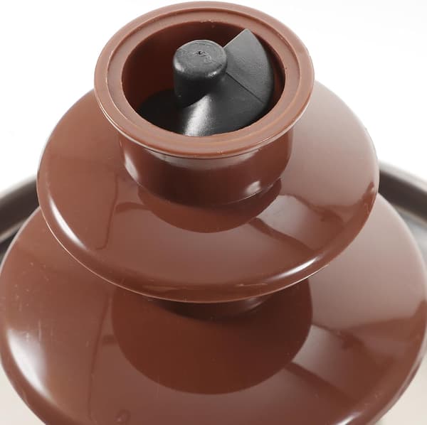 Professionel Chokoladefontæne - Elektrisk Partyfondue Maker med Varmeskål, Nem at Rengøre Design til Bryllupper og Begivenheder