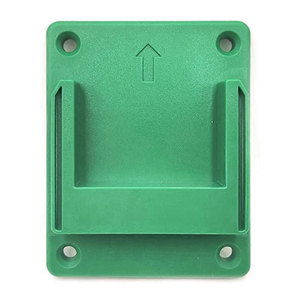 10 pcs Wall Mounted Tool Holder for Hitachi/for Hikoki/for Metabo 18V Li-Ion Battery Machine Storage Rack Green Grön