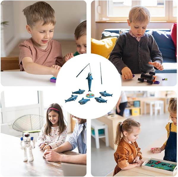 Barnfiskespel | Töjbara fiskar, sensoriskt spel | Bordsfiskespel (FMY)