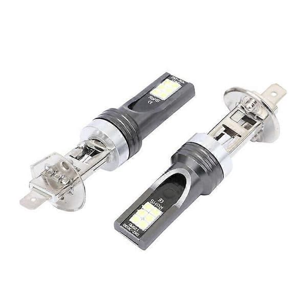 2X H1 LED frontlyspærer konverteringssett 100W 14000LM 6500K høy lav lyspære- [db]